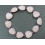 Rose Quartz heart beads + Amethyst round beads bracelet