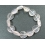 Ice Rose Quartz heart beads bracelet