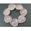 Rose Quartz heart beads bracelet