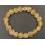 Golden Rutilated Quartz heart beads bracelet