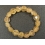 Golden Rutilated Quartz heart beads bracelet