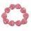 Rhodochrosite heart beads bracelet