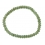 Moldavite flat beads bracelet