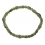 Moldavite flat beads bracelet