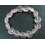 Ice Rose Quartz heart beads bracelet