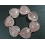 Rose Quartz heart beads bracelet