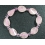 Rose Quartz oval twisted beads bracelet