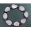 Rose Quartz faceted twisted oval beads bracelet