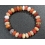 Fire Opal flat beads bracelet