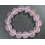 Ice Rose Quartz round beads bracelet