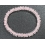 Ice Rose Quartz bone beads bracelet