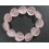 Rose Quartz heart beads bracelet