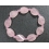 Rose Quartz faceted oval twist beads bracelet