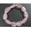 Rose Quartz faceted irregular beads bracelet