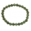 Moldavite round beads bracelet