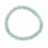 Aquamarine faceted barrel beads bracelet