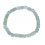 Aquamarine faceted barrel beads bracelet