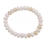 Pink Opal flat beads bracelet