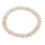 Pink Opal flat beads bracelet