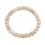 Pink Opal flat beads bracelet