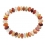 Fire Opal flat beads bracelet