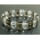 White Quartz Crystal + Smoky Quartz DD beads bracelet