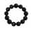 Black Tourmaline faceted round beads bracelet
