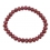 Ruby faceted flat beads bracelet