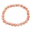 Red coral round beads bracelet