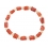 Red coral irregular beads bracelet