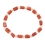 Red coral irregular beads bracelet