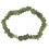 Moldavite irregular beads bracelet