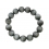 Gray Tiger's Eye round beads Bracelet