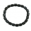Black Tektite barrel shaped beads bracelet