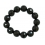Black Onyx faceted round beads bracelet