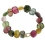 Muticolor Tourmaline irregular beads bracelet