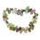 Green Tourmaline faceted pear beads bracelet