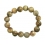 Petrified Wood round beads bracelet