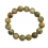 Petrified Wood round beads bracelet