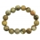 Petrified Wood round beads bracelet