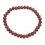 Ruby flat beads bracelet
