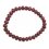 Ruby flat beads bracelet
