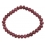 Ruby flat beads bracelet