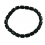 Black Tektite barrel shaped beads bracelet