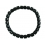 Black Tektite barrel shaped beads bracelet