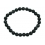 Black Tourmaline Quartz round beads bracelet