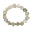 Silver Rutilated Quartz round beads bracelet