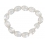 Silver Rutilated Quartz marquise beads bracelet