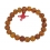 Amber engraved round beads Bracelet