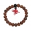 Amber engraved round beads Bracelet